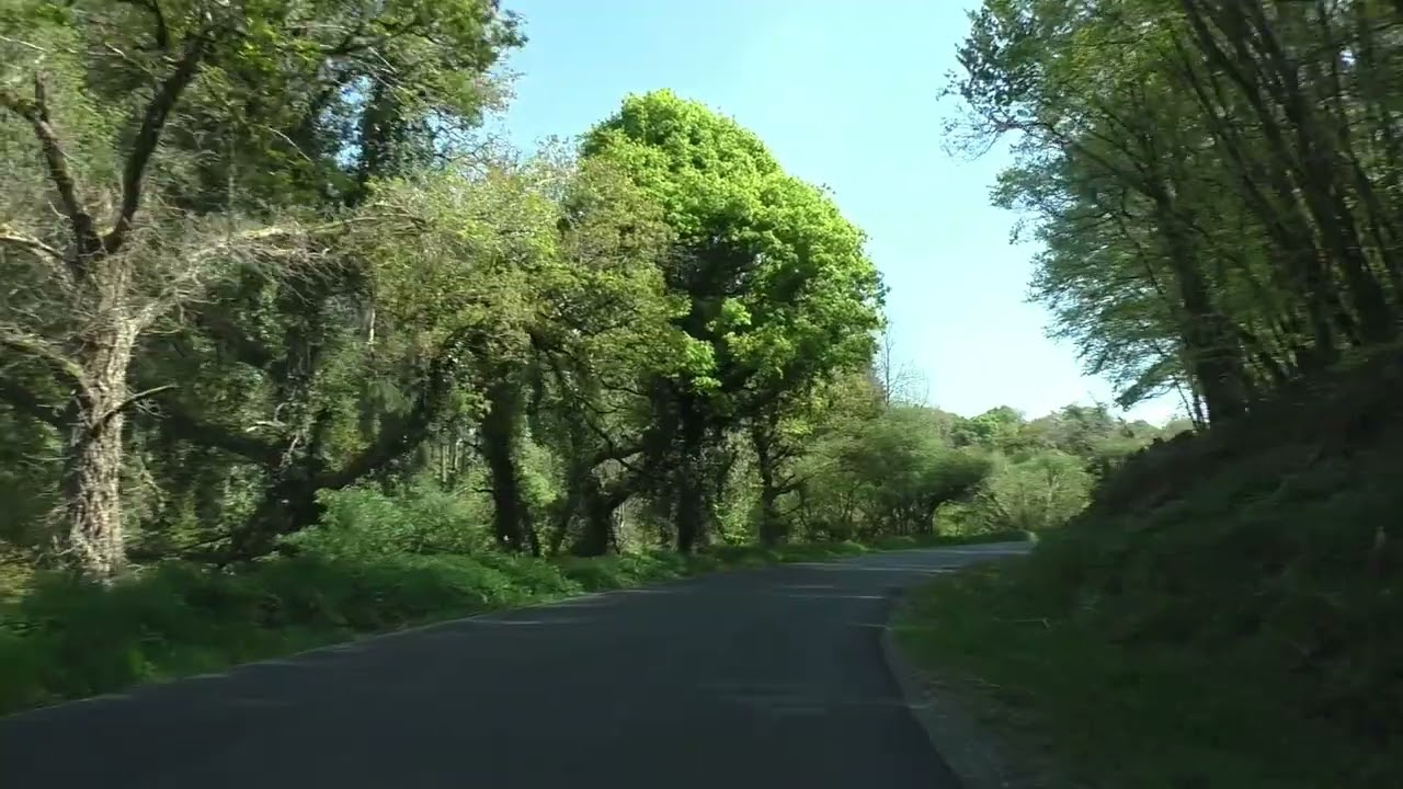 Driving From 22160 Callac To 22160 La Croix Tasset, Brittany, France 27th April 2025