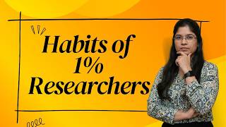 Become Top 1% Researcher 🧠 | Key Qualities for PhD Success | Dr. Rohini Singh | IIT Dhanbad