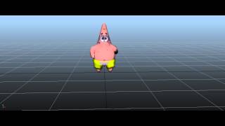 SpongeBob SquarePants BFBB, Patrick walking animation