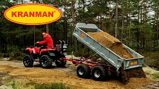 Kranman DX220V tippvagn för ATV