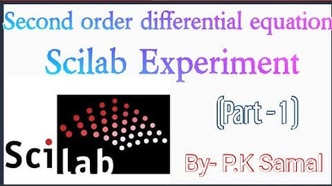 #Scilab program to solve second order differential equation.