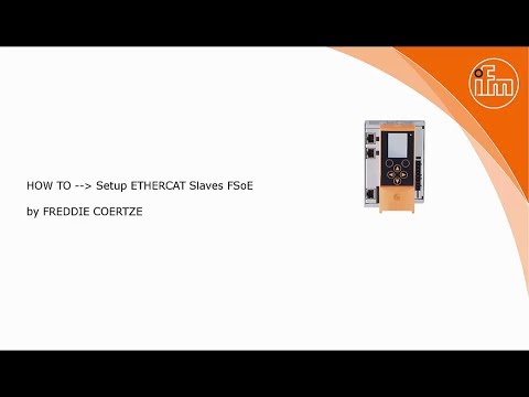 How to: Setup Ethercat Slaves FSoE