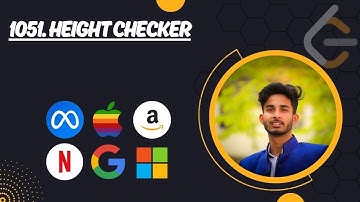 1051. Height Checker | Leetcode | Python - DSA