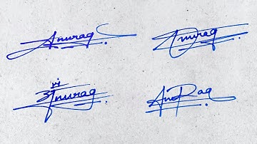 ✅ Anurag name signature style | Alphabet A signature style | Anurag signature style | A signature