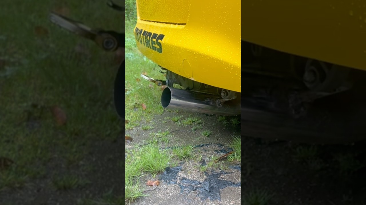 GE8フィットRSの自作直管マフラーサウンド　#フィットrs #直管マフラー