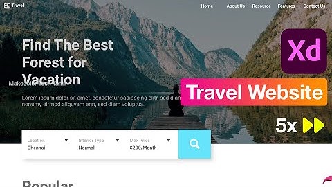 Adobe XD for Travel Website Wireframe & Mocks | Tutorial Course | FastForward | Makecolor tech Tamil