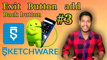 Android application main back or exit button Kaise add kare Sketchware /AauraTechnical