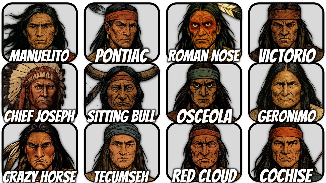 12 Deadliest NATIVE AMERICAN Warriors in History [RANKED]