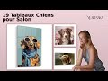 🐕 19 Tableaux Chiens pour Salon - Décoration Murale Canine