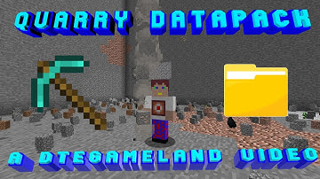 Quarry Datapack (add Quarries to your vanilla 1.15-1.16 Minecraft World)
