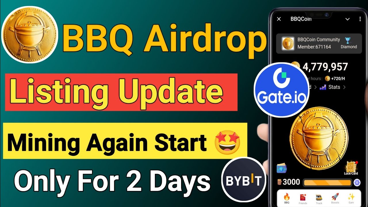 Bbq Airdrop listing update || Bbq Airdrop new update || Bbq airdrop ...