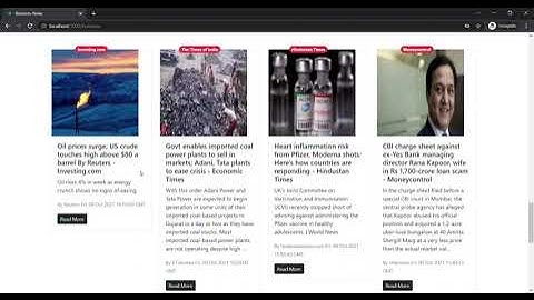 Newster a React news app