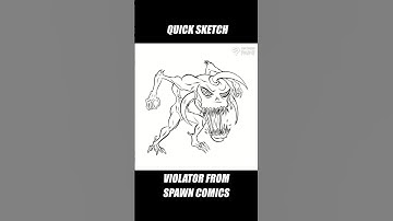 Sketching Violator from Spawn #drawing #digitalart #art #comics #spawn #imagecomics #monster #demon