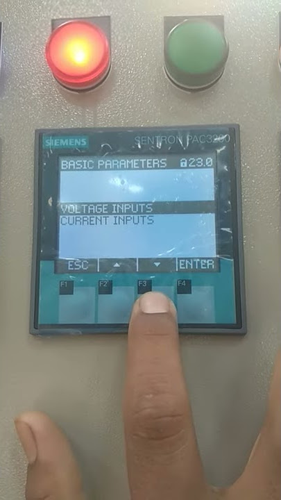 SIEMENS SENTRON PAC3200 METER CT, PT RATIO SETTING