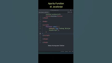 Belajar JavaScript Untuk Pemula: Cara Menggunakan Function di JavaScript #coding #programming