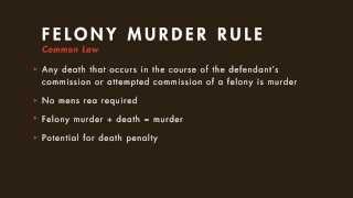 Famous Criminal Law tutorial: Felony Murder - Part 1 | quimbee.com Profile