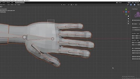 Lazy Bones (Blender addon) - Rigging Test 7 - Rigging Hands