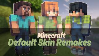 Remaking Minecraft Default Skins! (Speedpaint)