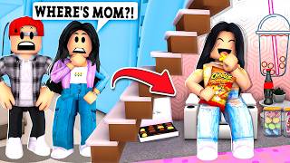 I Built A SECRET ROOM To Hide From My FAMILY in Bloxburg! (Roblox Family Roleplay)