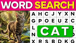 Word Search: Can You Beat This Random Challenge? 🧩🔥 10 Levels (Easy to Hard) | Senior- Puzzles