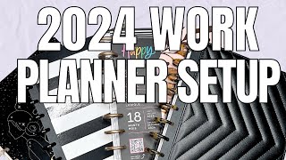2024 Work Planner Setup | Setting Up My Work Planner for the New Year | Happy Planner
