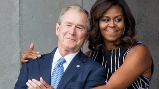 Former president george w. bush and michelle obama are surprisingly
close considering their political differences, the 43rd credits ...