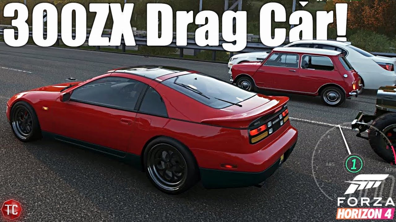 Forza Horizon 4 Nissan 300ZX TT, DRAG CAR vs MustangMatt