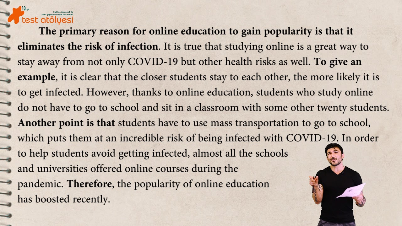 Writing - Cause Essay / Online Education (Bana bir essay yaz)