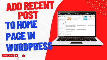 How to add recent posts to homepage wordpress