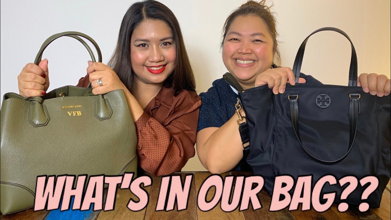 FILIPINA WIFE IN HOLLAND WHAT’S IN OUR BAG CHALLENGE with Ate DINA ...