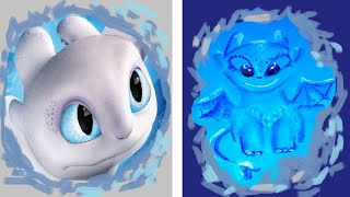How to draw | White Fury on How to Train Your Dragon | IDraw for YOU❀❤❀ screenshot 5