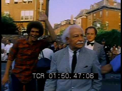 Arthur Fiedler at Boston's Fourth of July concert in the late 70s