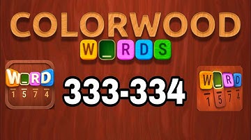 COLORWOOD WORDS Cryptogram level 333 334