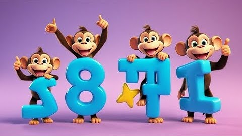 Five Little Monkeys Jump and Count | Counting Song for Kids | Fun Monkey Rhyme