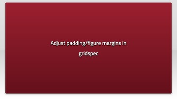 Adjust padding/figure margins in gridspec