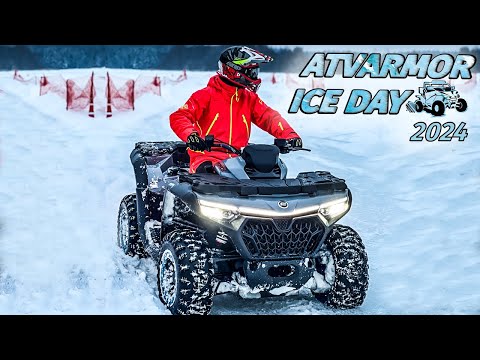 ГОНКИ ПО ЛЬДУ НА КВАДРОЦИКЛАХ ӏ ATVARMOR ICE DAY 2024 ӏ CFMOTO CFORCE 1000 NEW ВПЕРВЫЕ В РОССИИ