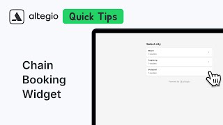 Quick Tips: How to Create a Chain Booking Widget in Altegio