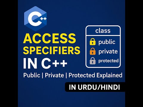 🔐 Access Specifiers in C++ | Public, Private, Protected Explained in Urdu/Hindi 🔐