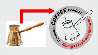 03 Paper cups - Coffee Cup Design Part1 ( Logo & Data in CorelDraw ) - Image to Vector