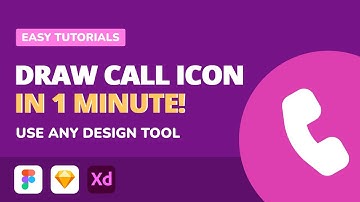 How to Draw icons | Call icon in 1 minute, Easy tutorial with Figma