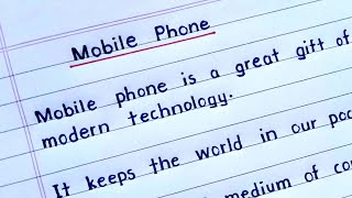 Write an essay on mobile phone in English | mobile phone essay | paragraph on mobile phone | essay