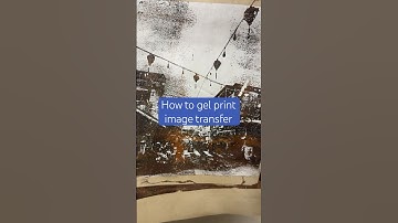 How to Gel Print Image Transfer- Step by Step  #gelprint #gelliprint #gelliplate