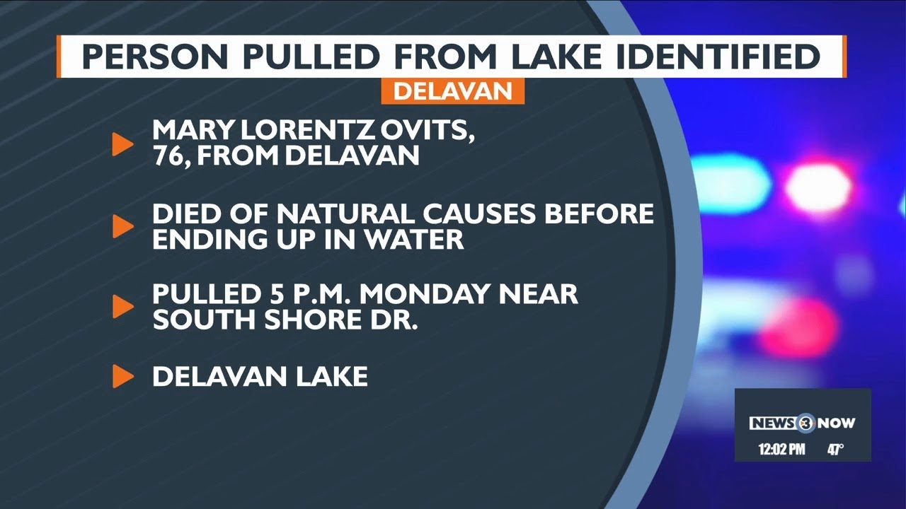 Person pulled from Delavan Lake identified