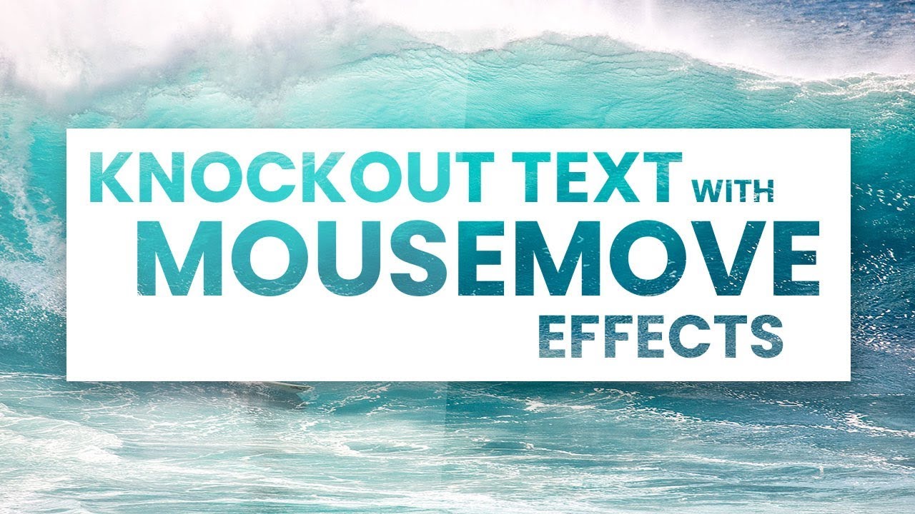 Knockout Text With Mousemove Effects | Html Css And Jquery