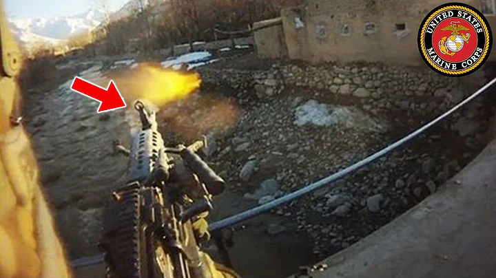 Marine Smokes Taliban Fighters With M249 SAW (*MAT...