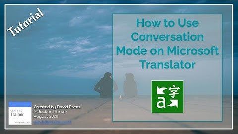 Conversation Mode on Microsoft Translator