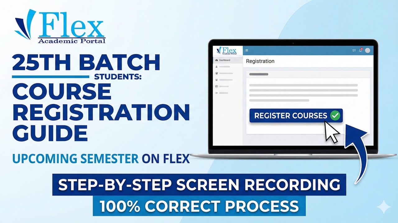 How to register your upcoming semester courses on FLEX NU