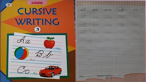 #cursive #writing CLASS-3rd// cursive writing// SSVM GLB// Kalpana mohanty