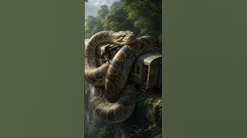 "giant python #ai #snake #viralvideo  #wildlife #art #automobile #giantpython #animation #shorts