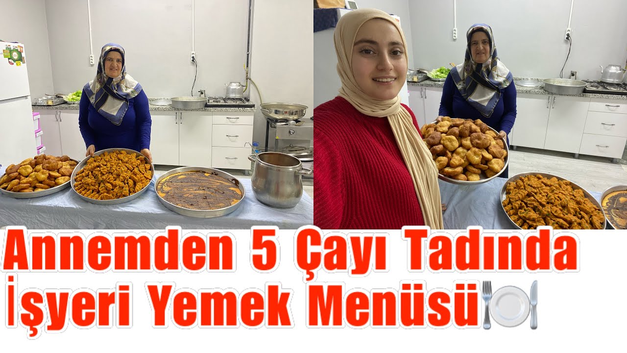 Annemden 60 Kişilik İşyeri Yemek Menüsü🍽Mercimek Köftesi/Kakaolu Kek/Hamur Kızartması/Şehriye Çorba